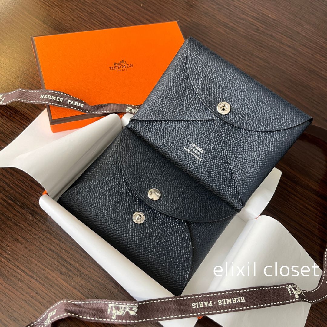 HERMESカルヴィデュオ ブルーインディゴ 新品未使用B刻印 - メルカリ HERMESカルヴィデュオ ブルーインディゴ 新品未使用B刻印 - メルカリ