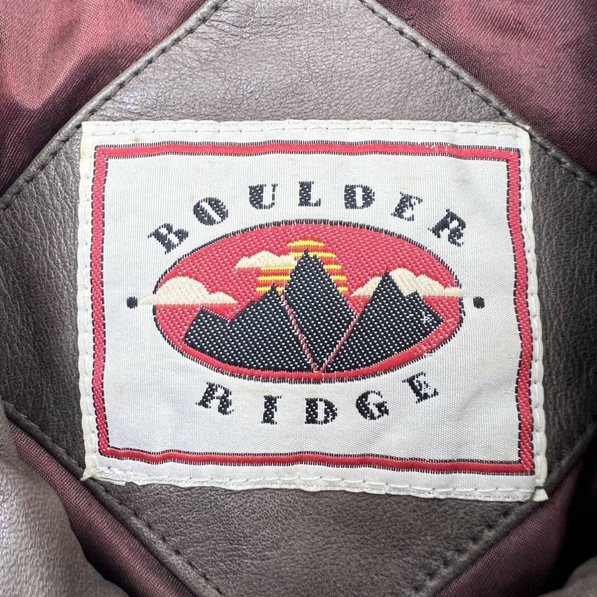 BOULDER RIDGE ☆ ビンテージ 革ジャン レザージャケット ブルゾン