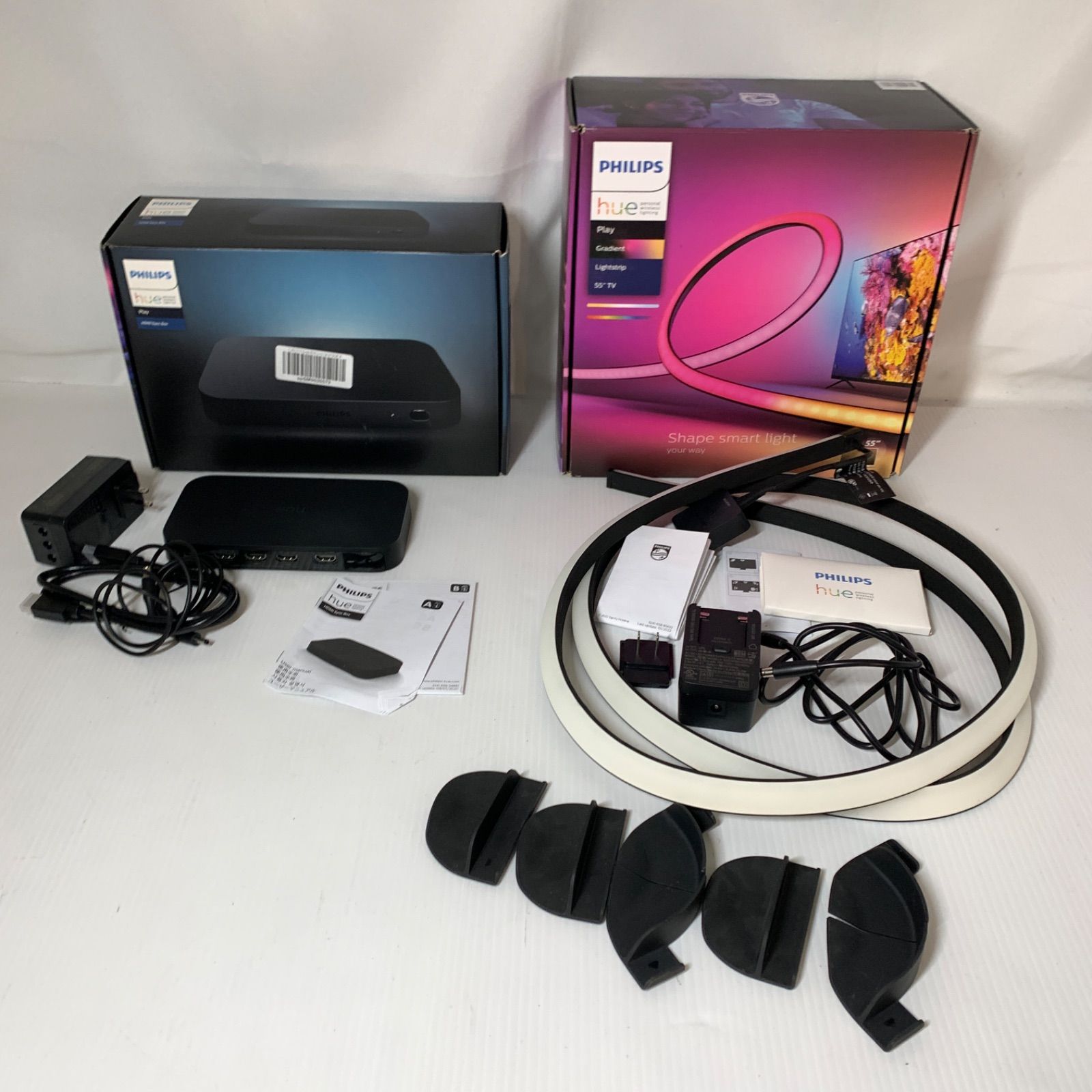 PHILIPS フィリップス hue light HDMI sync BOXセット 55インチ 動作 済 M71022-12