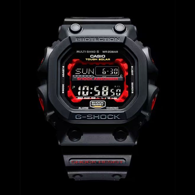 2年保証 GXW-56-1A 完全新品 CASIO G-SHOCK カシオ Gショック ジーショック ソーラー充電 電波時計 マルチ6バンド デジタル  レッド ブラック プレゼント タフソーラー 黒 - メルカリ