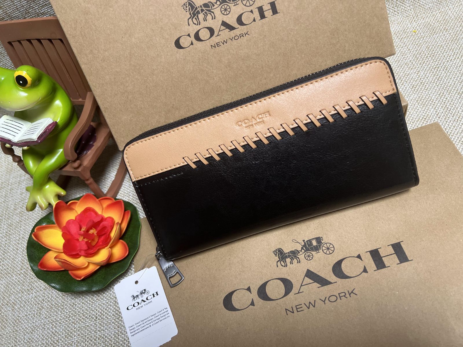 コーチ COACH 長財布 財布 アコーディオン ウォレット スポーツ カーフ