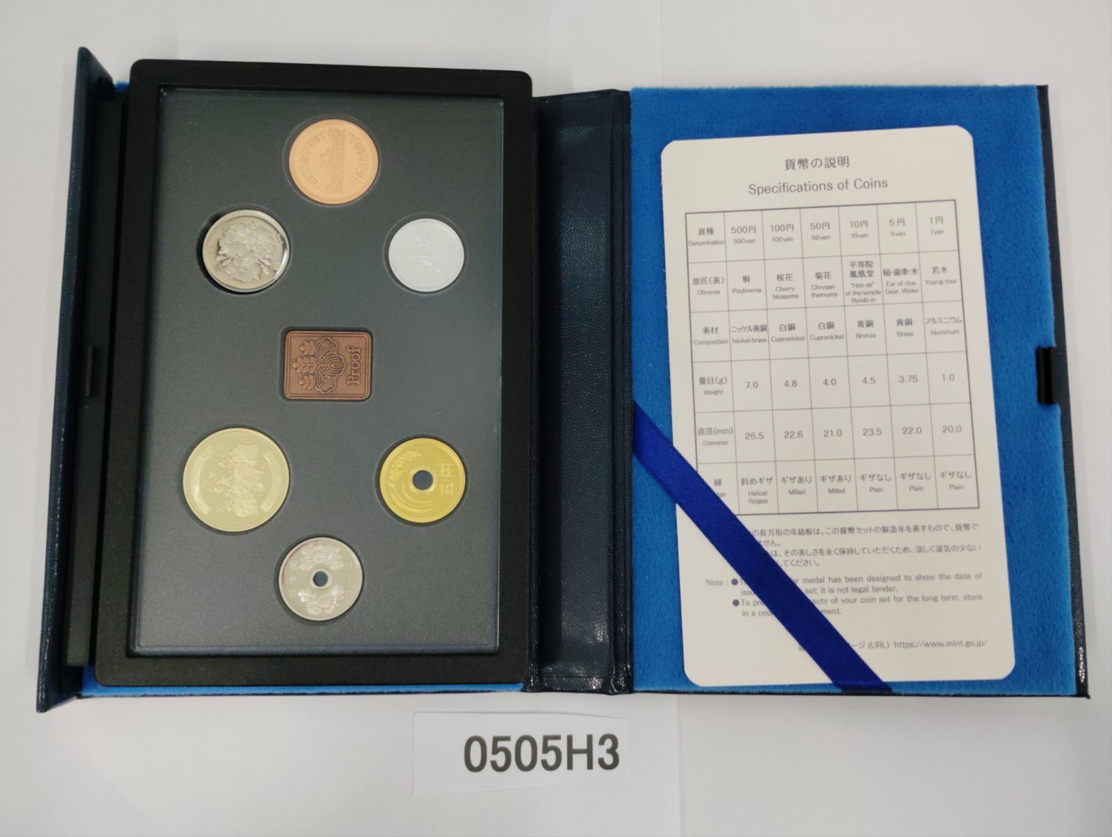銘板あり】 2019年 平成31年 プルーフ貨幣セット 外箱なし