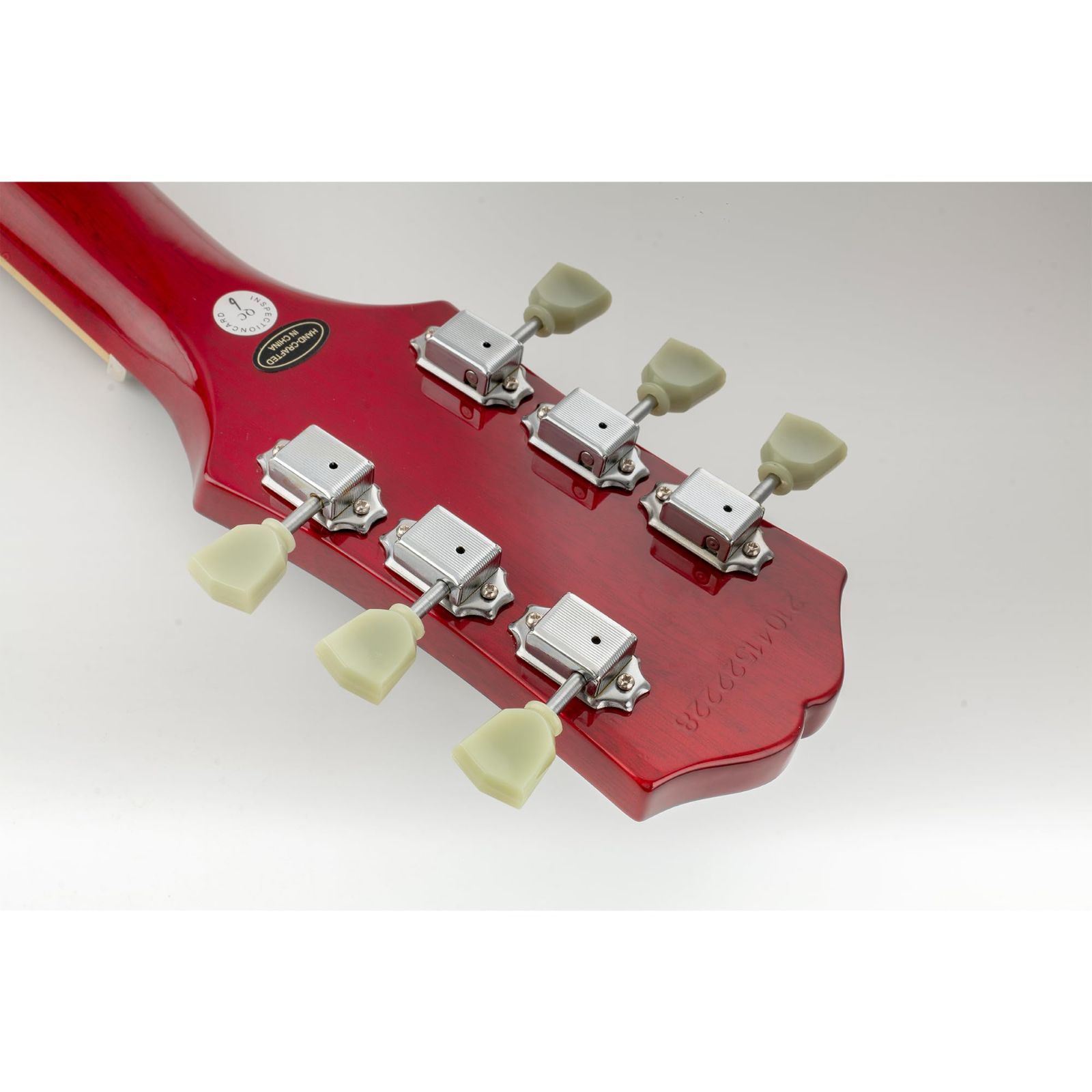 Epiphone アコースティックギター ケース付 クルーソンタイプペグ 新品 Epiphone 純正 3+3 ギター ペグ Kluson スタイル Tuners Nickel