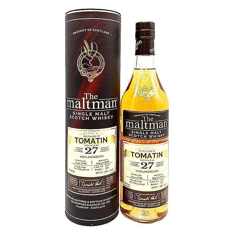 ウイスキー The maltman Tomatin 27 The maltman Tomatin 27 The Maltman Tomatin 27 Year Old