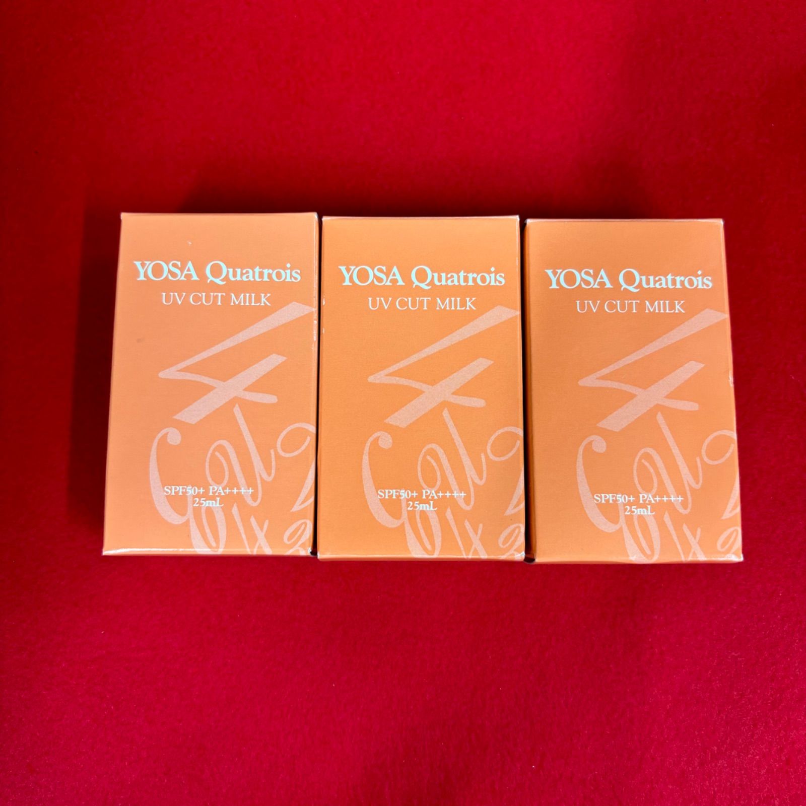 ヨサ YOSA カトロワ UVカットミルク 日焼け止め乳液 25ml×3個セット b 