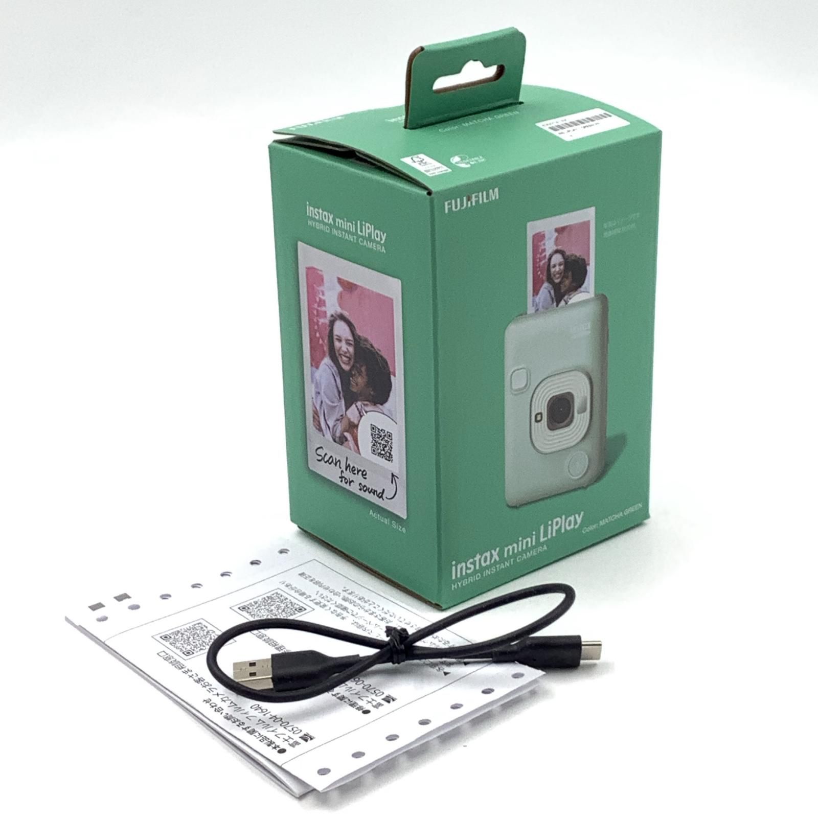  FUJIFILM instax mini LiPlay MATCHA GREEN 超 トイカメラ(フィルム) フィルムカメラ
