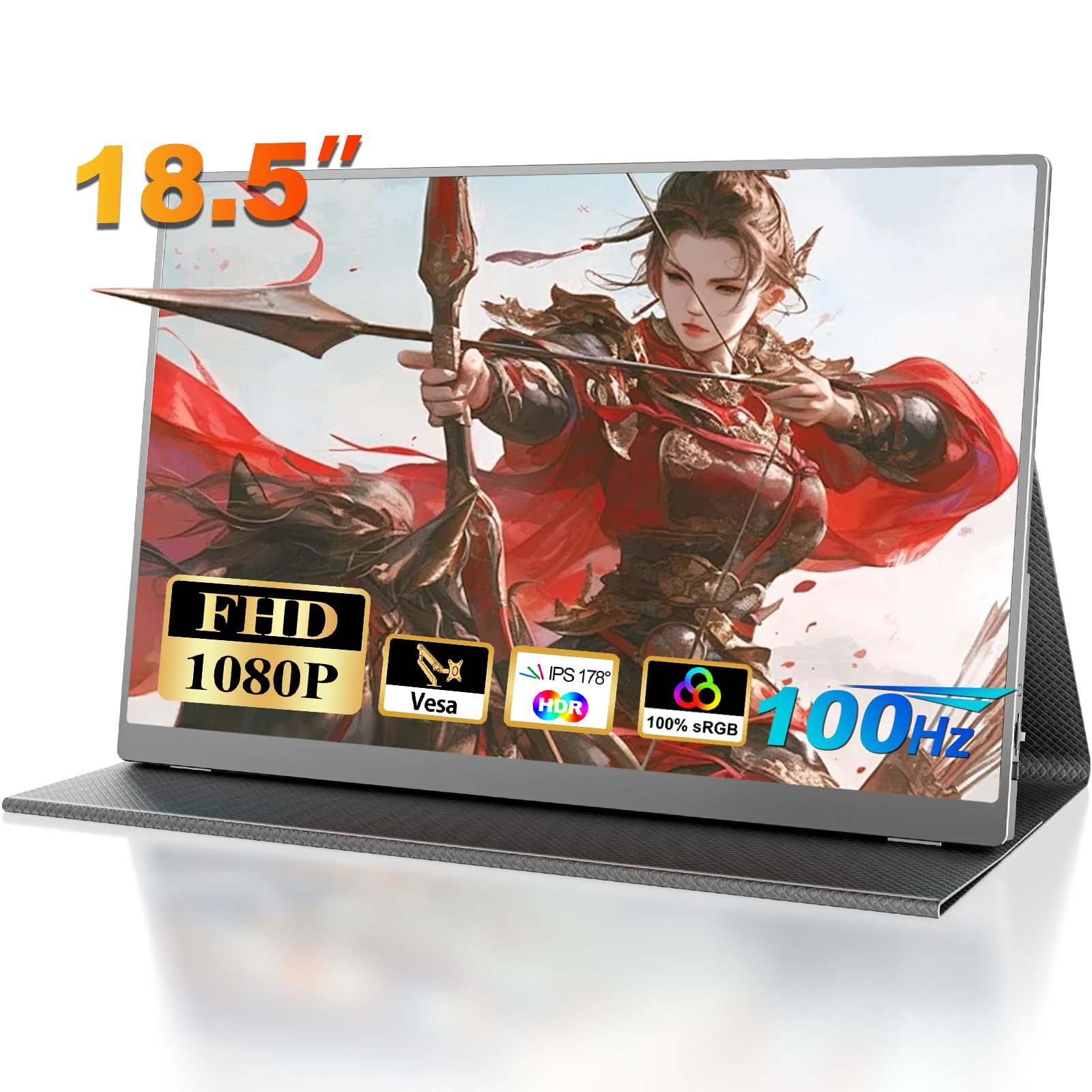 【人気商品】HDRモード・FreeSync・VESA対応 ブルーライト低減 192x18FHD 非光沢 1Hz IPS液晶パネル 1%sRGB デュアルスピーカー内蔵 ゲーミングモニター USBType-C モバイルディスプレイ mini COOLHOOD H