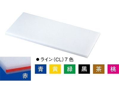 住べテクノプラスチック スーパー耐熱まな板カラーライン付 緑 500×270×30mm SSTWL(031775-016) 20SWL 住友 抗菌スーパー耐熱まな板 カラーライン付 1個 住ベテクノ
