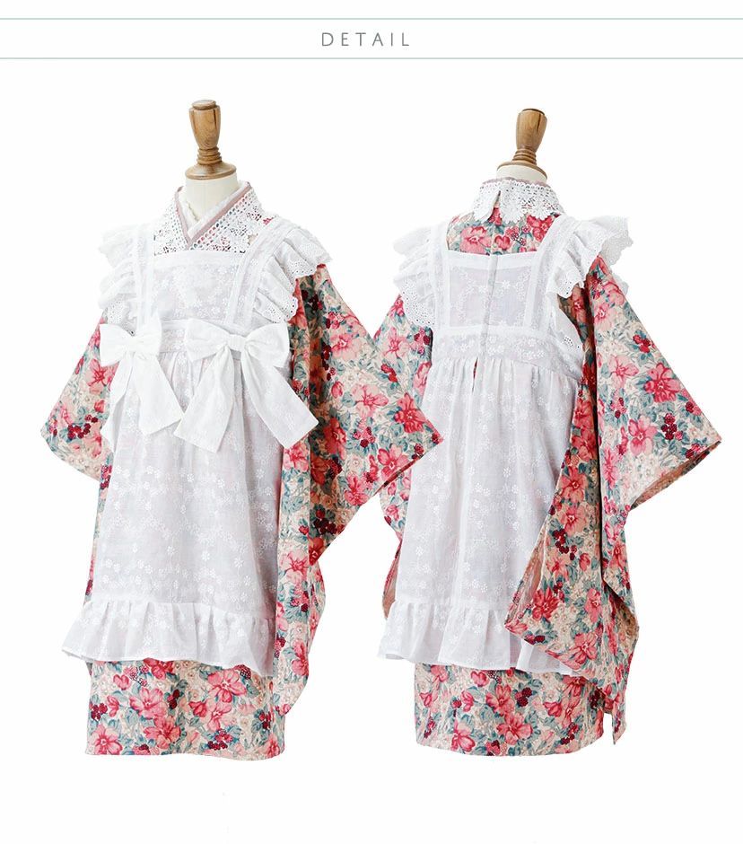 アンティークエプロンワンピース 七五三