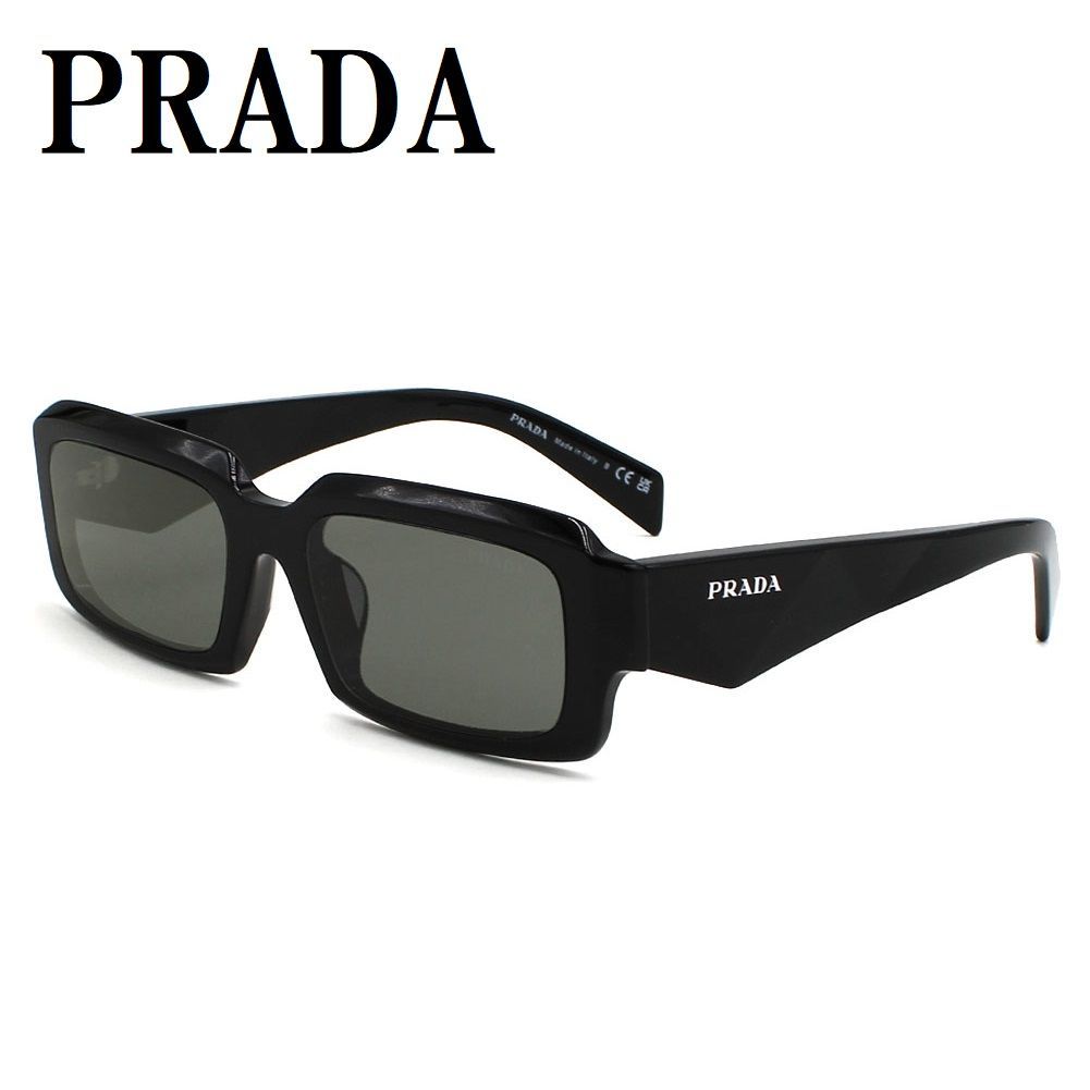 プラダ PRADA PR27ZSF 16K08Z 55 サングラス アジアンフィット メガネ 眼鏡 UVカット 紫外線カット メンズ レディース ダークグレー ブラック