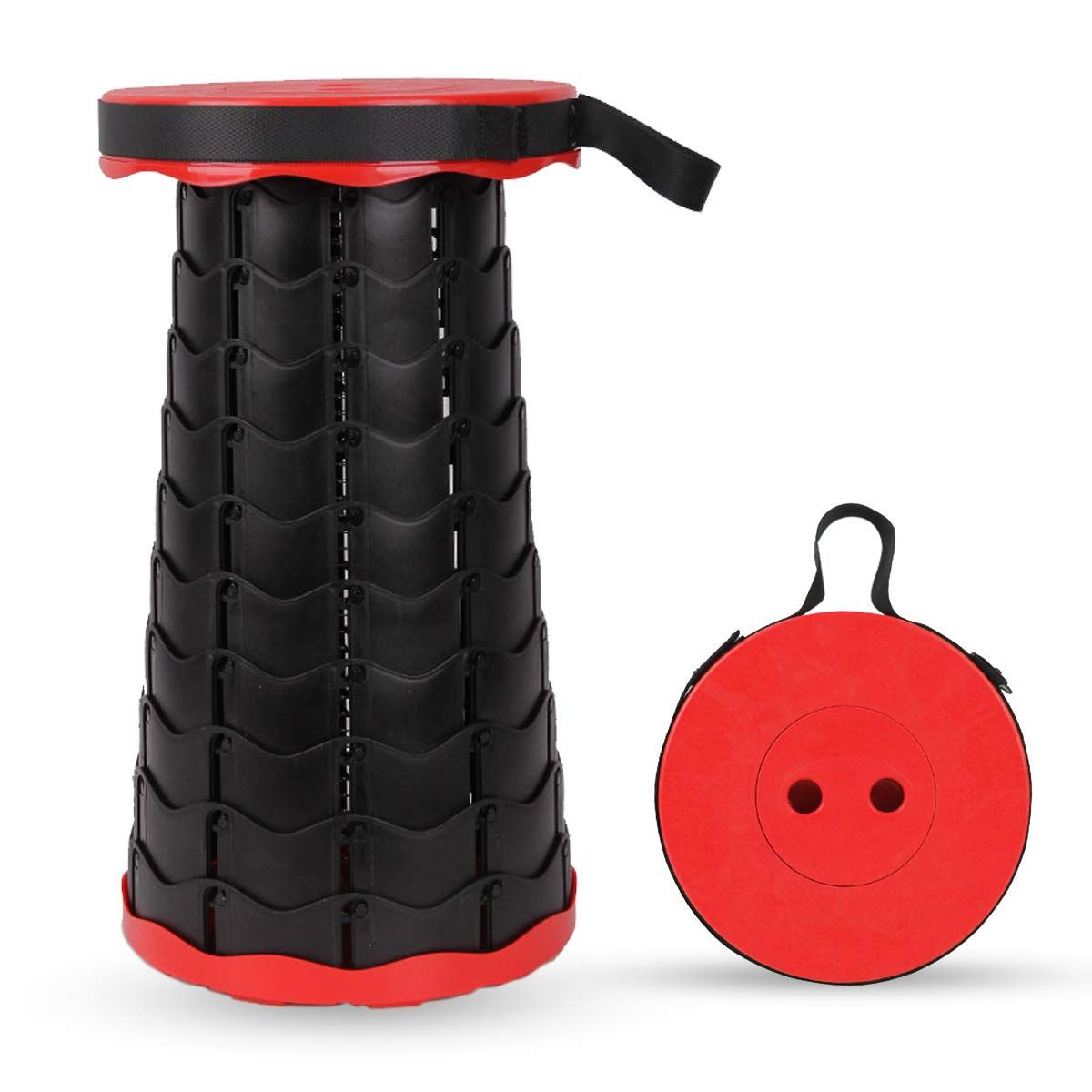 LITARO 折りたたみ 椅子 折り畳み チェア アウトドアチェア スツール 持ち運び アウトドア キャンプ チェア 魚釣り 登山 携帯便利 軽量 変形 踏み台 高さ調整 一秒開閉 防水 耐荷重150kg