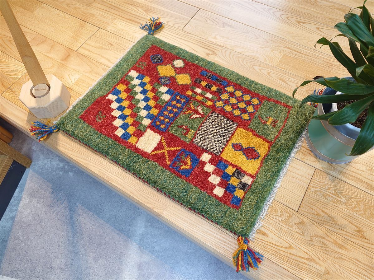 ギャッベ・ペルシャ絨毯専門店 GABBEH-LINE 127x56cm ペルシャギャッベ