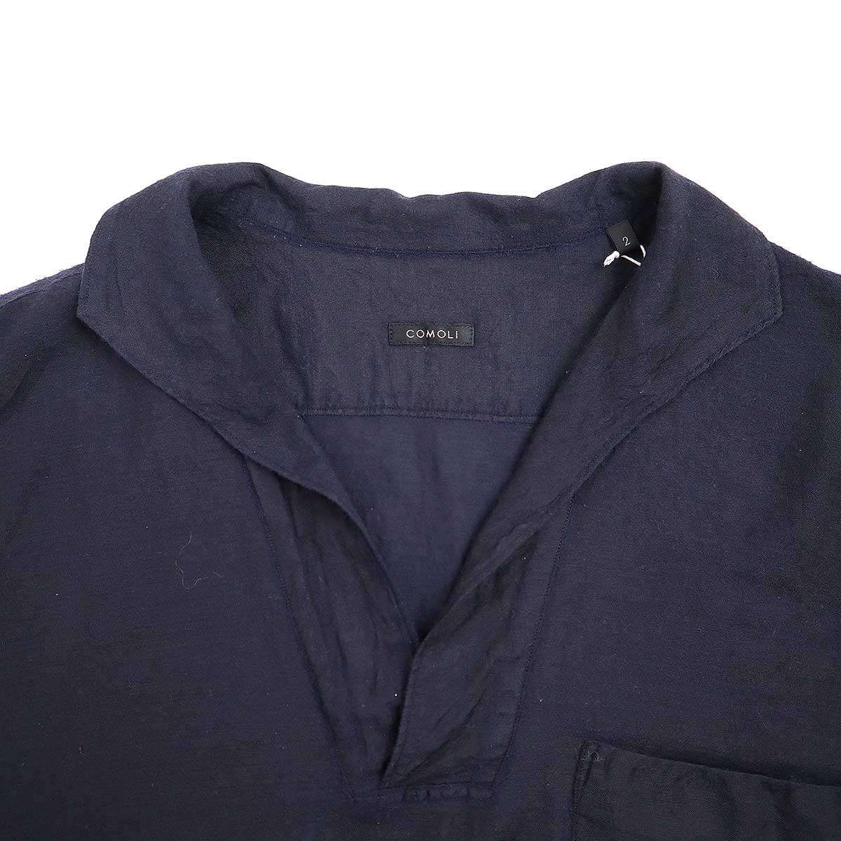 COMOLI コモリ 22SS ウールシルクスキッパーシャツ V01-02023