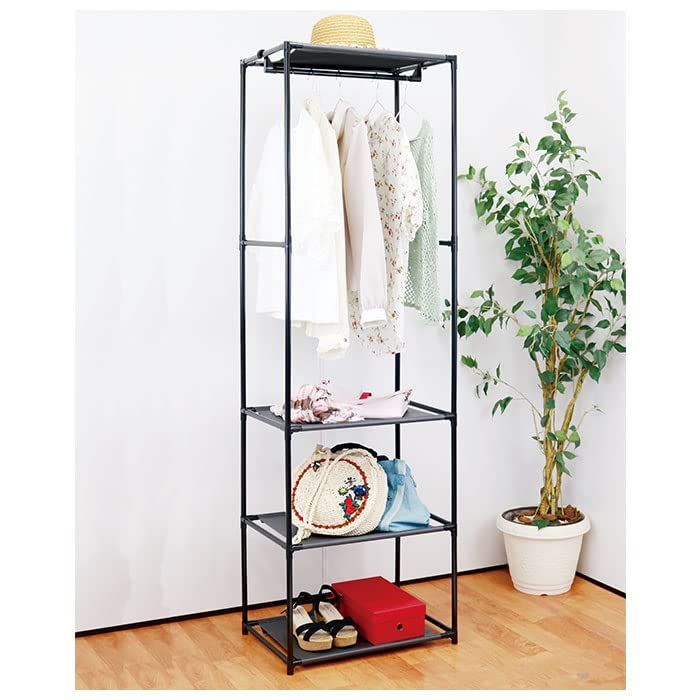 トレードワン ハンガーラック3段 約H166.5×W52×D36cm スチール