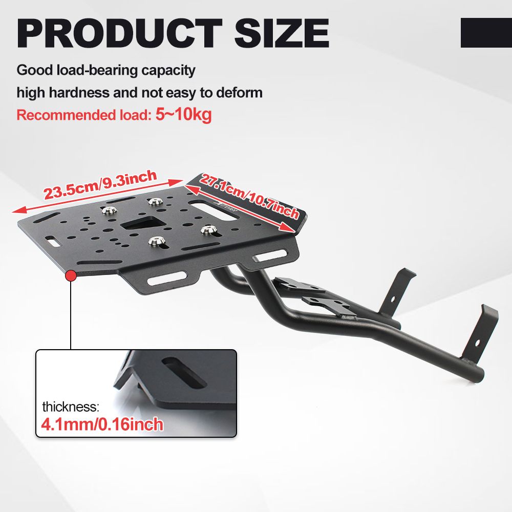 ヤマハ MT-07 2014-2025 2025 2025 MT07 MT 07 ケースシェルフホルダーキャリアラゲッジホルダーブラケット バイク 二輪リアラゲッジラック