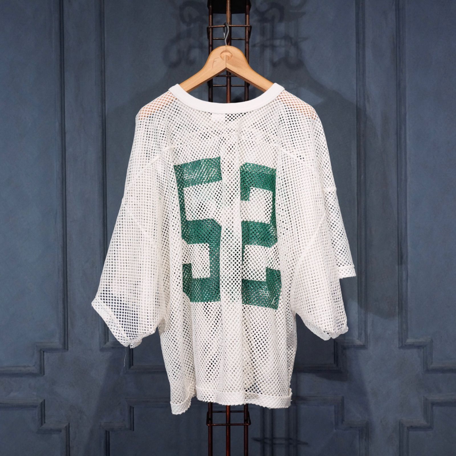 Vintage ゲームシャツ USA VINTAGE BIKE NUMBER 52 MESH DESIGN GAME SHIRT/アメリカ