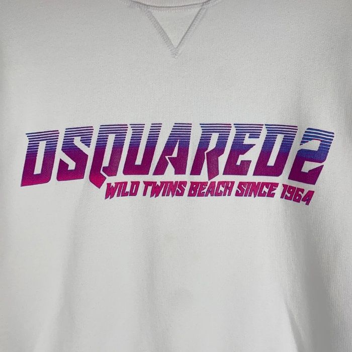 ◆DSQUARED2◆ロゴ プリント クルーネック スウェットシャツ DSQUARED2 ディースクエアード グラデーションロゴ スウェット