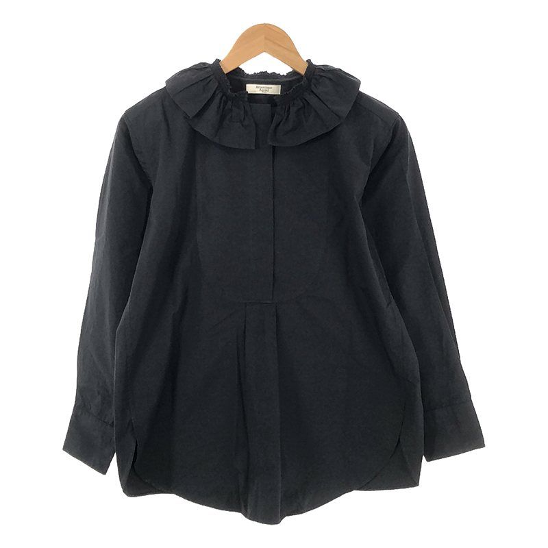 アトランティックアスコリ Atlantique Ascoli プルオーバー シャツ ブラウス コットン フリルカラー 長袖 0 S ピンク /YM レディース Atlantique Ascoli / アトランティックアスコリ | コットン