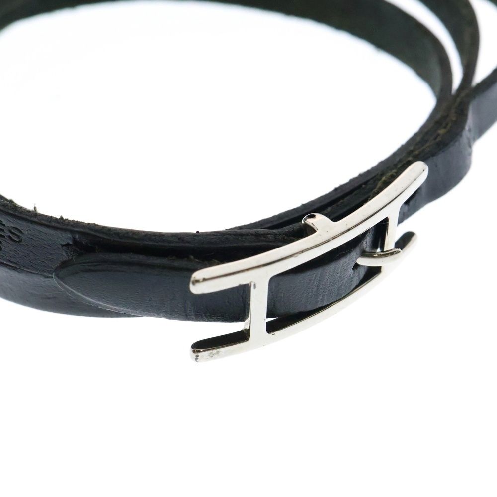 【✨美品✨】HERMES アピ3 ロング ベルト ブレスレット 保存袋付き！ 中古】HERMES アピ3 ロング ベルト ブレスレット ブラウン系
