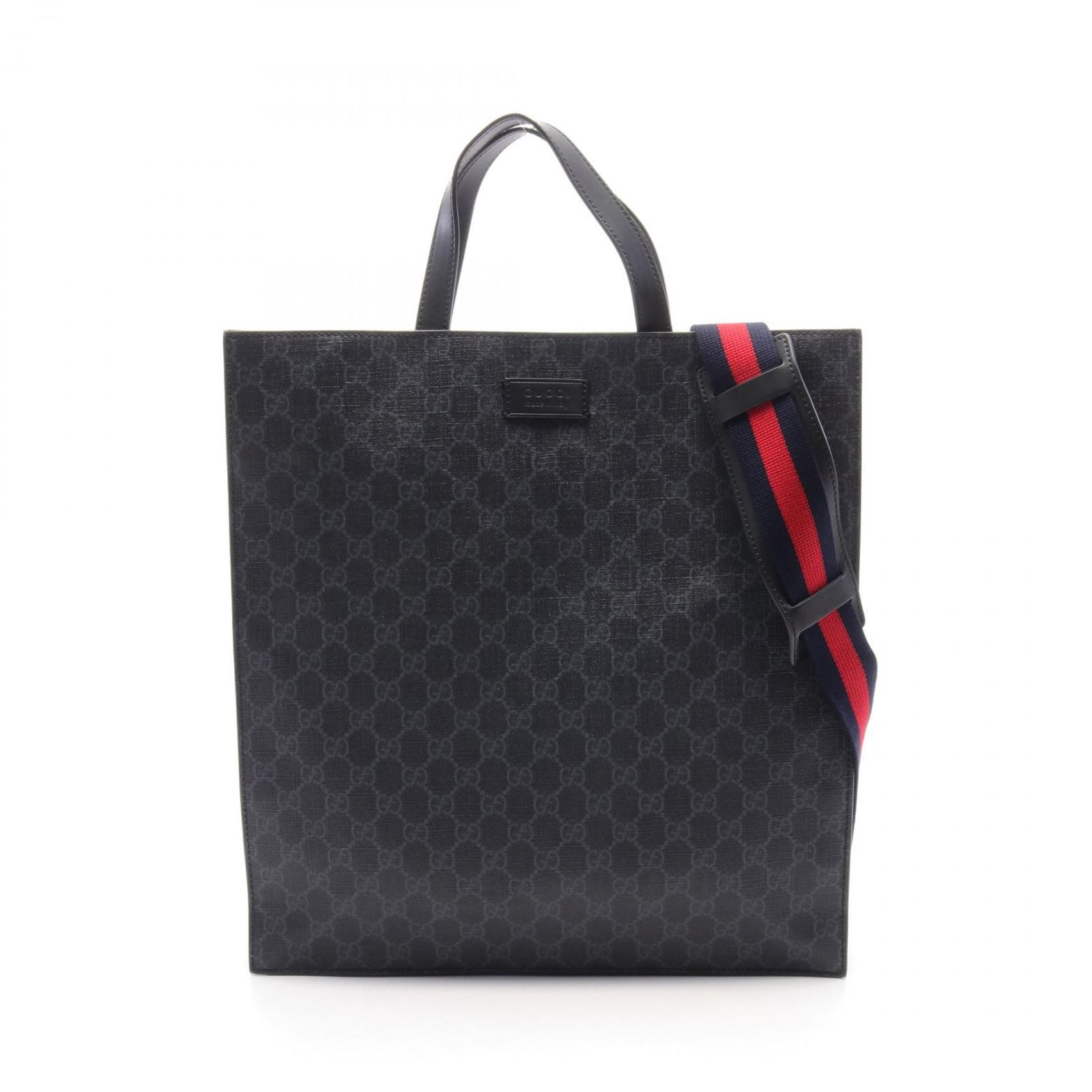 グッチ GUCCI トートバッグ GGスプリーム 495559 ブラック PVC