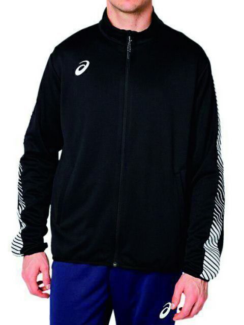 asics アシックス 88 TEAM TR JKT(LINE TAPE) PERFORMANCE BLACK/BRILLIANT WHITE M 2031A655 1 | スポーツ メンズ M ブラック 黒 ホワイト 白 服 衣料品ジャケット ジャージ ライ