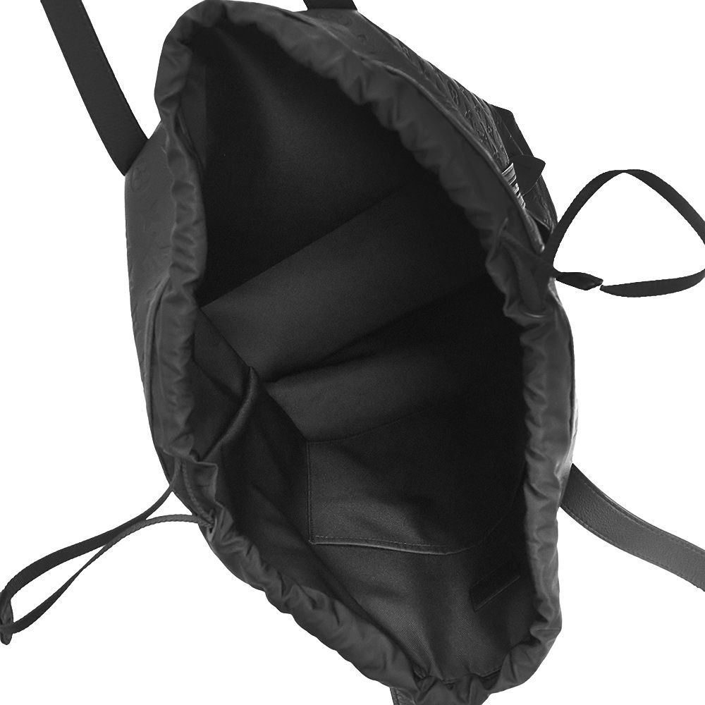 ルイ ヴィトン ヘルメット トートバッグ 巾着 カーフスキン レザー モノグラム ブラック 黒 ブラック金具 M46554 LOUIS VUITTON（未使用保管品）