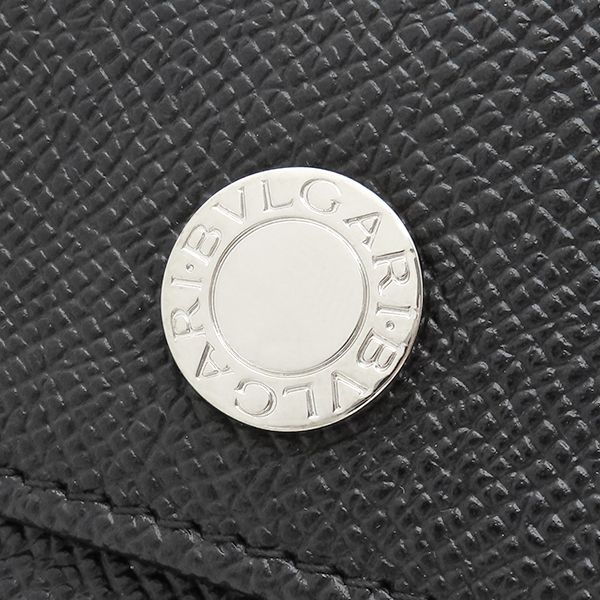 ブルガリ BVLGARI 長財布 ロゴボタン クラシコ レザー ブラック