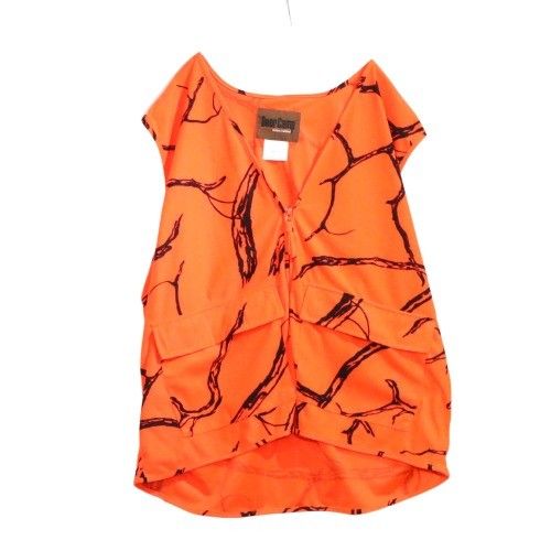 【中古A】Deer Camp ディアキャンプ L メンズ ベスト フリースベスト アウトドア オレンジ ポリエステル 中古A 古着