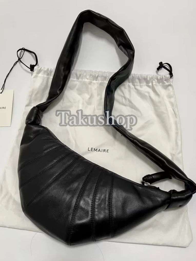 LEMAIRE SMALL Croissant crossbody bag Black ルメール スモール クロワッサン バッグ ブラック - メルカリ