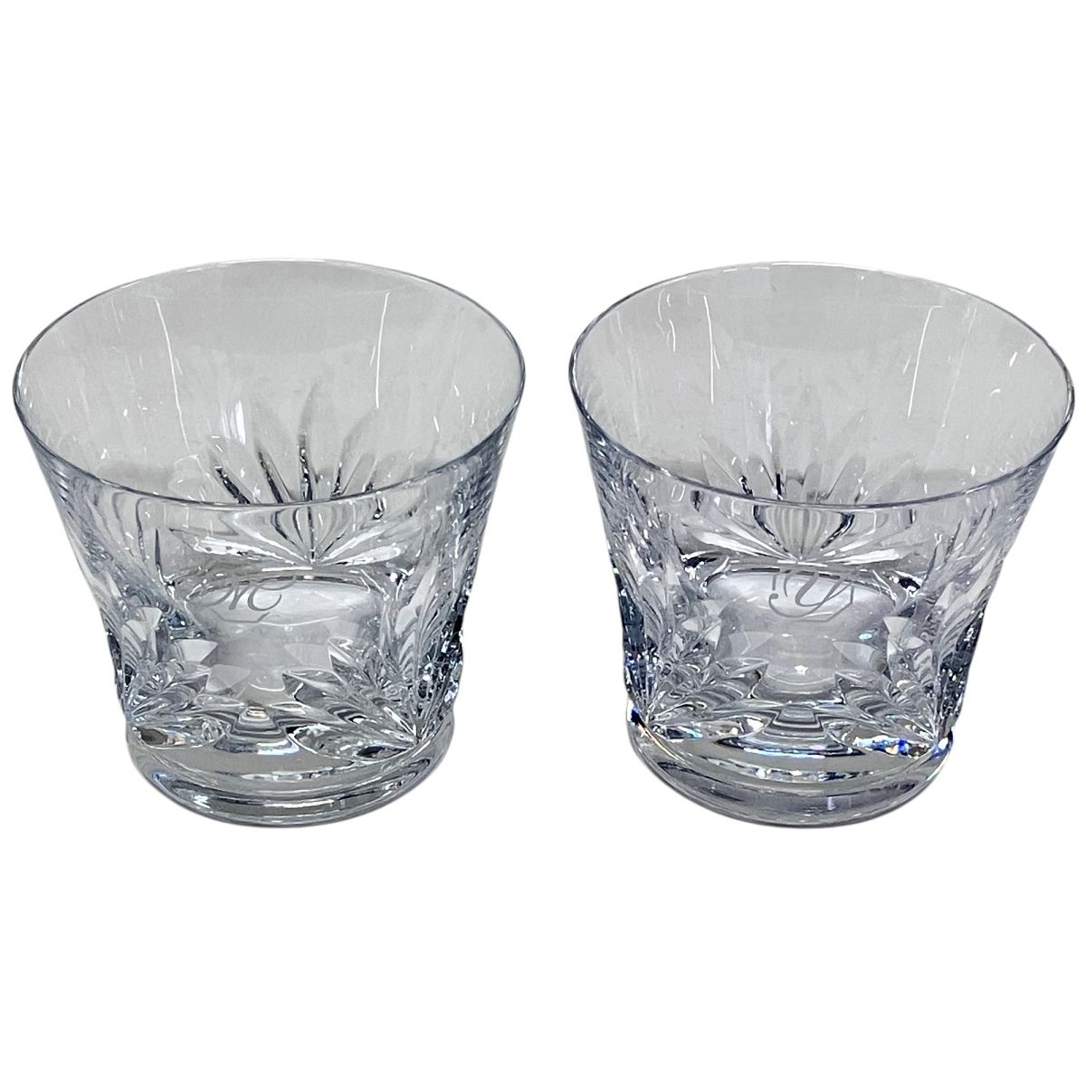 Baccarat バカラ ルテシア ロックグラス ペア クリスタル ガラス 食器 F10429805