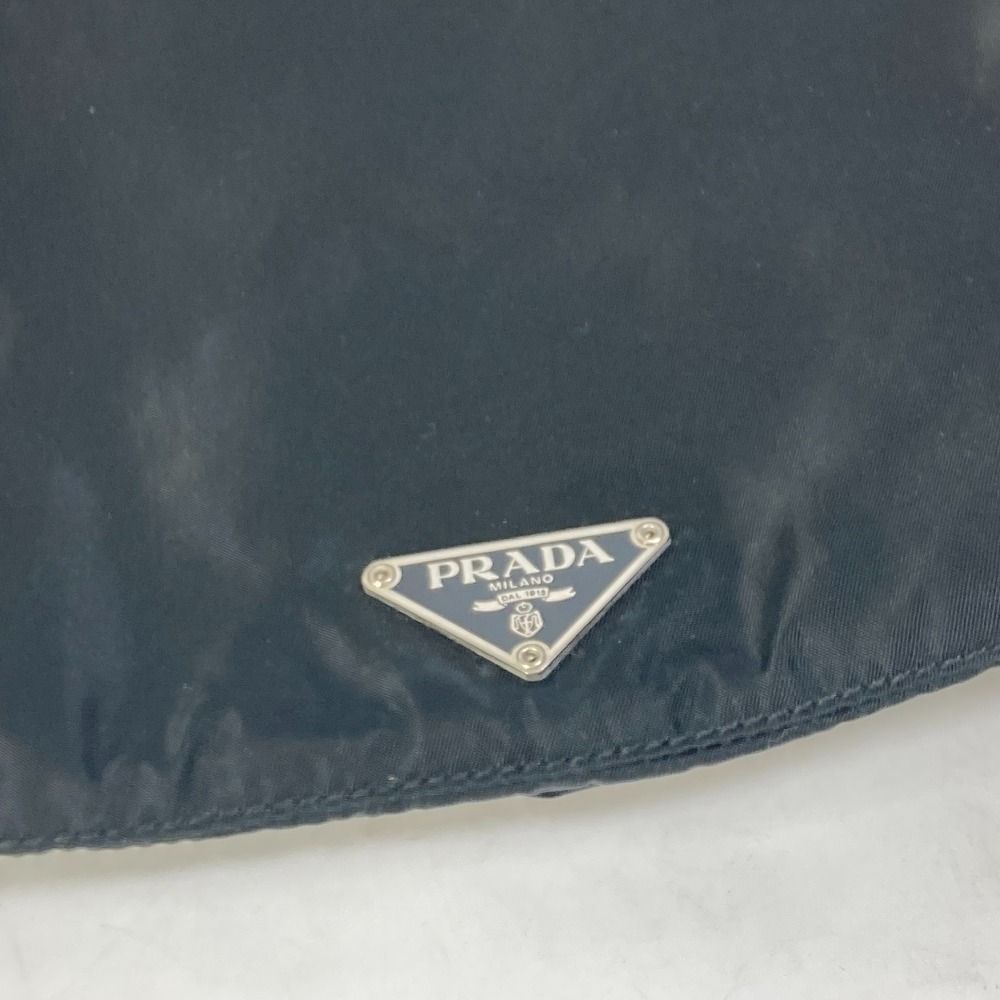 【ジャンク】PRAD プラダナイロン 三角ロゴ 錠付 ・白タグ有り・黒 PRADA プラダ ショルダーバッグ トライアングルロゴ 三角ロゴ