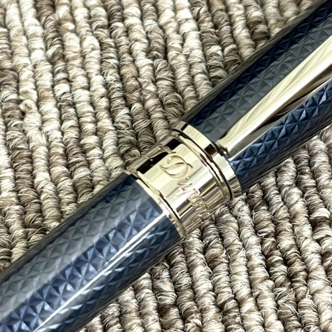 超美品 デュポン 415104M ラインD ボールペン ミディアム ブルー 超美