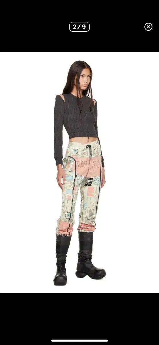 ECKHAUS LATTA sliced カーディガン