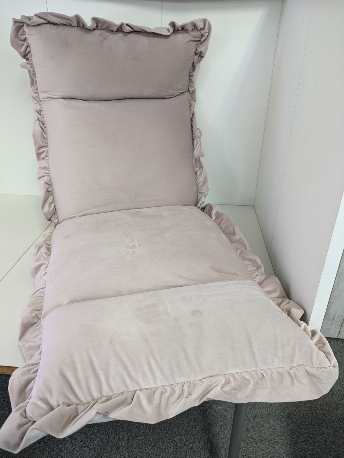 FrancfrancカランフロアチェアSグレー 美品】フランフラン 座椅子