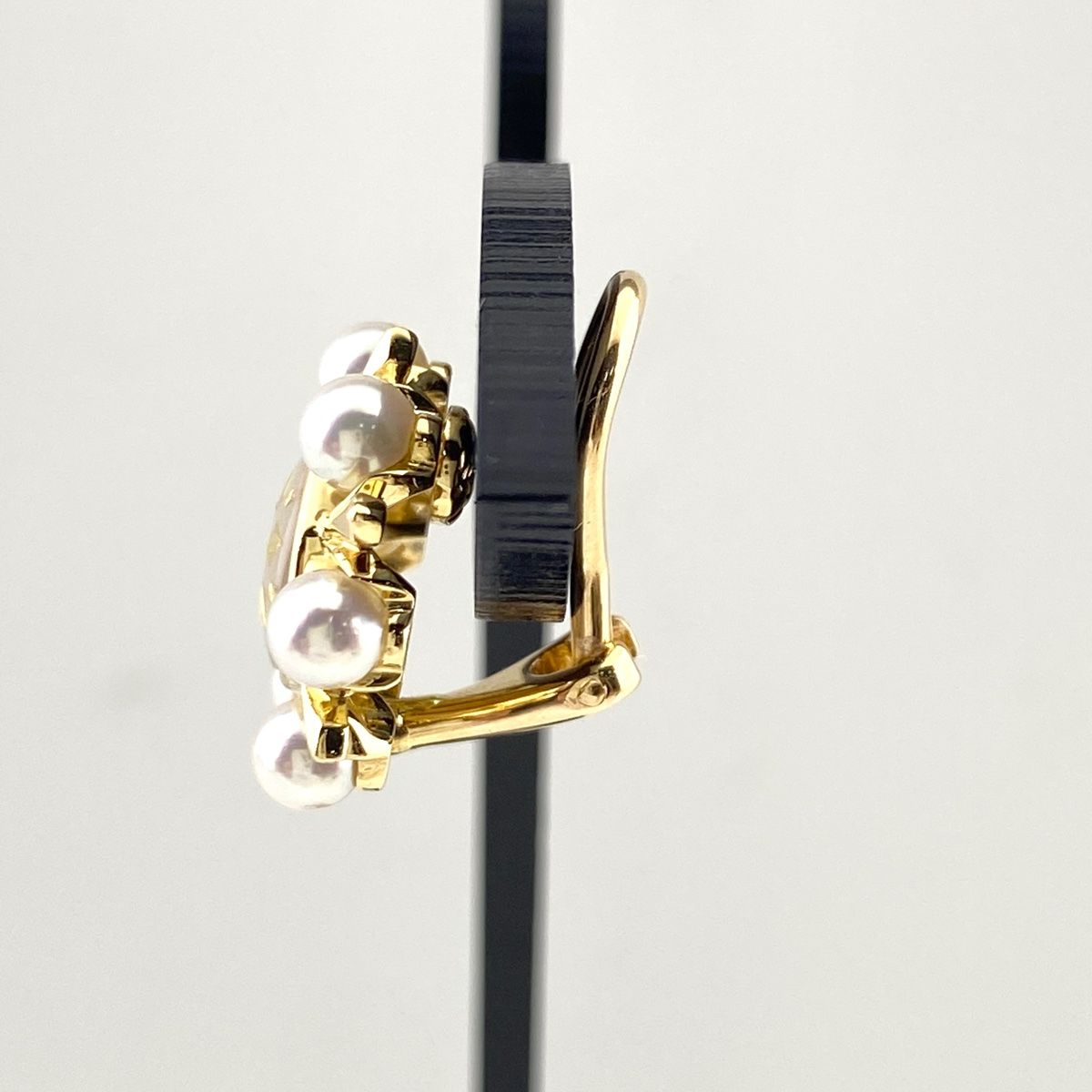 ミキモト MIKIMOTO ピクウェ イヤリング YG イエローゴールド 真珠 イヤリング K18 パール レディース