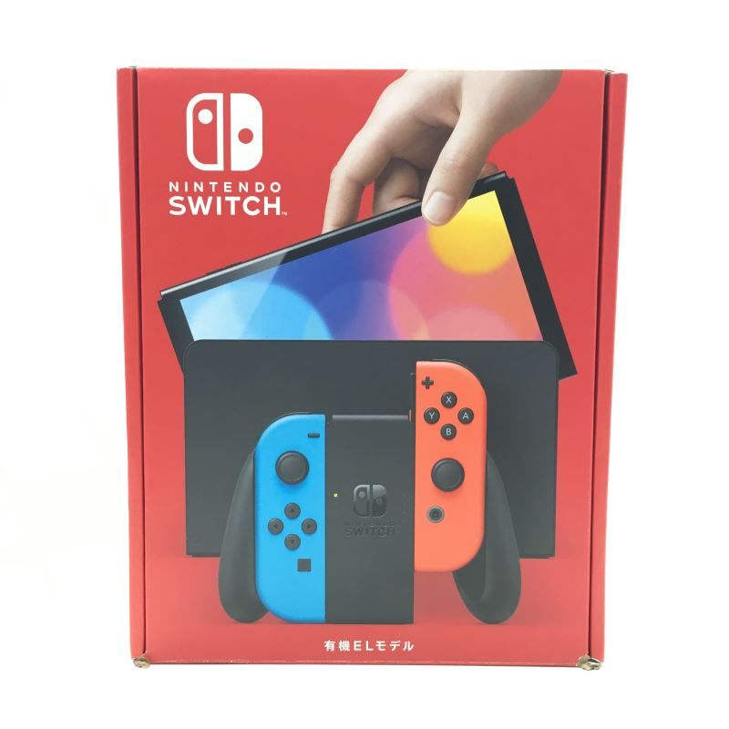 01yw0017 〇 Nintendo Switch本体 (有機ELモデル) Joy-Con(L)ネオンブルー/(R)ネオンレッド ニンテンドースイッチ  未使用品 中古品 - メルカリ