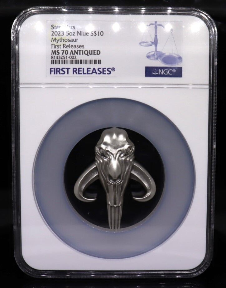 2025 Niue 5oz $10 Star Wars Mythosaur NGC MS70 Antiqued