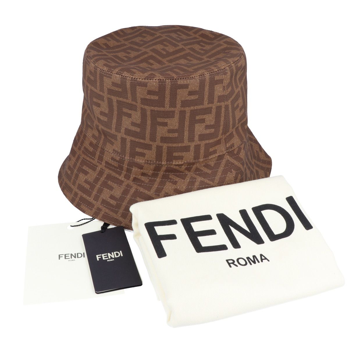 【美品】FENDI リバーシブルバケットハット【ズッカ柄ファブリックハット】 楽天市場】【フェンディ】Fendi フォックスファー ズッカ