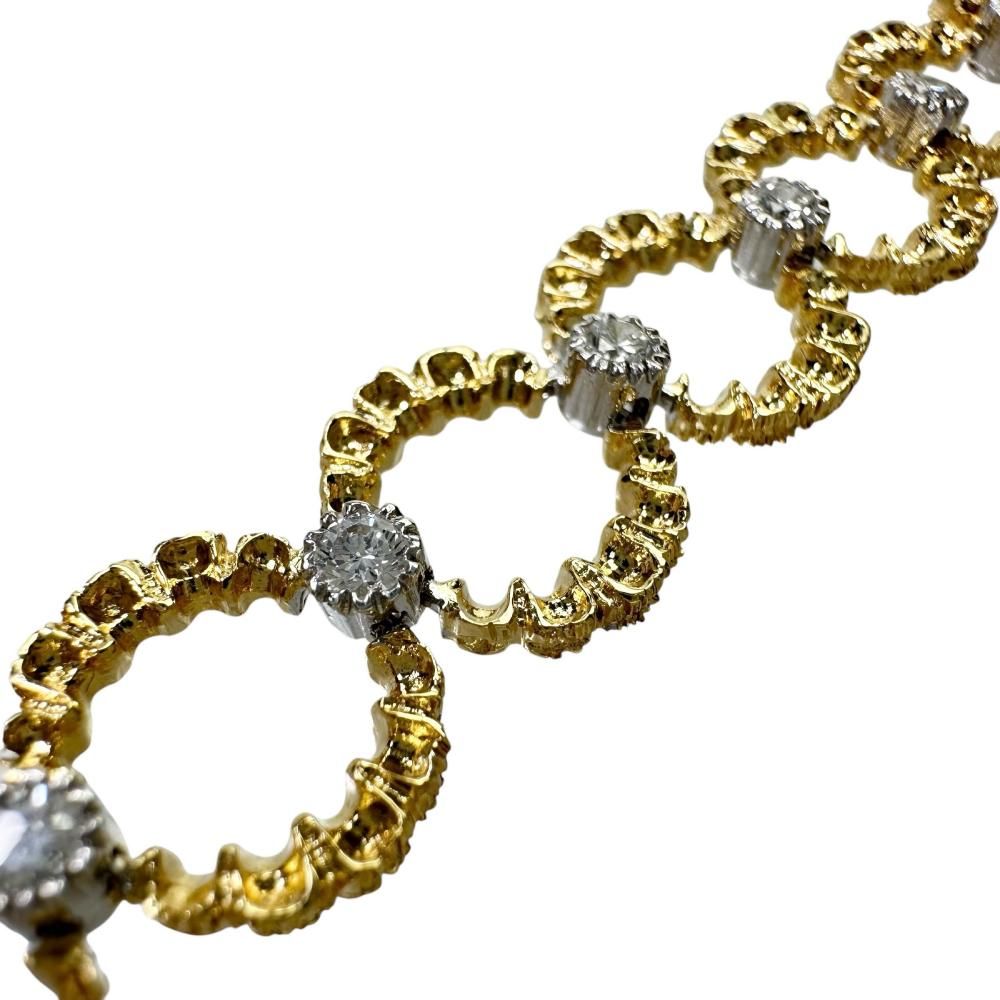 ダイヤモンド 0.98ct ブレスレット K18ゴールド 18金 17.4g 17.0cm