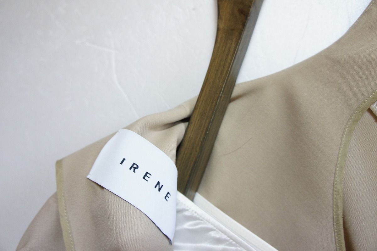 19SS IRENEアイレネ アシンメトリー シャツ ドッキング ドレス
