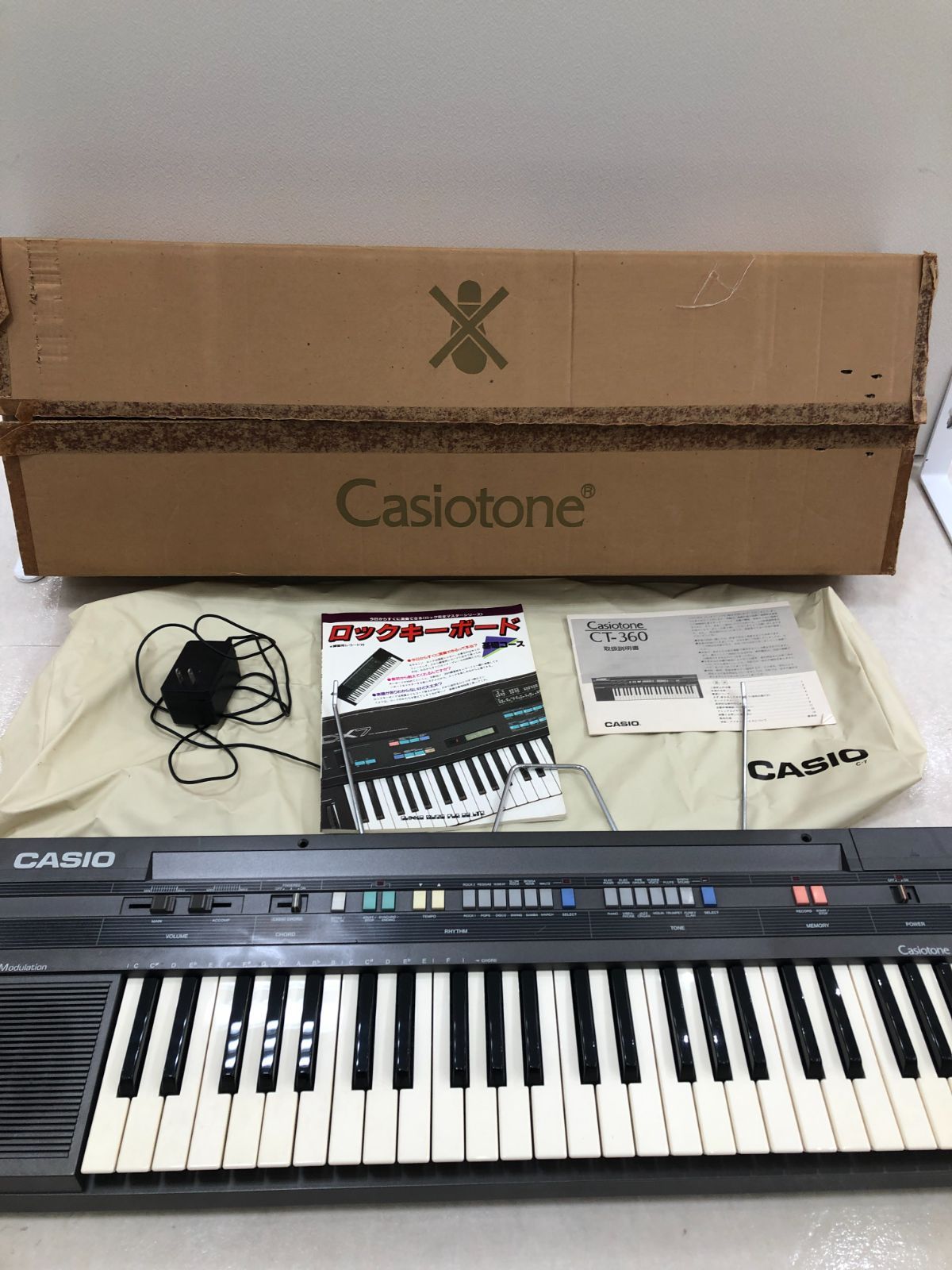 Casio Casiotone CT-360 カシオ キーボード -w836-