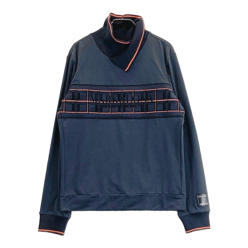 サイズ：46 MARK&LONA マークアンドロナ  裏起毛 ハイネック長袖Tシャツ  グレー系 [240101471812] ゴルフウェア メンズ ストスト サイズ：46 MARK&LONA マークアンドロナ 裏起毛 ハイネック長袖T