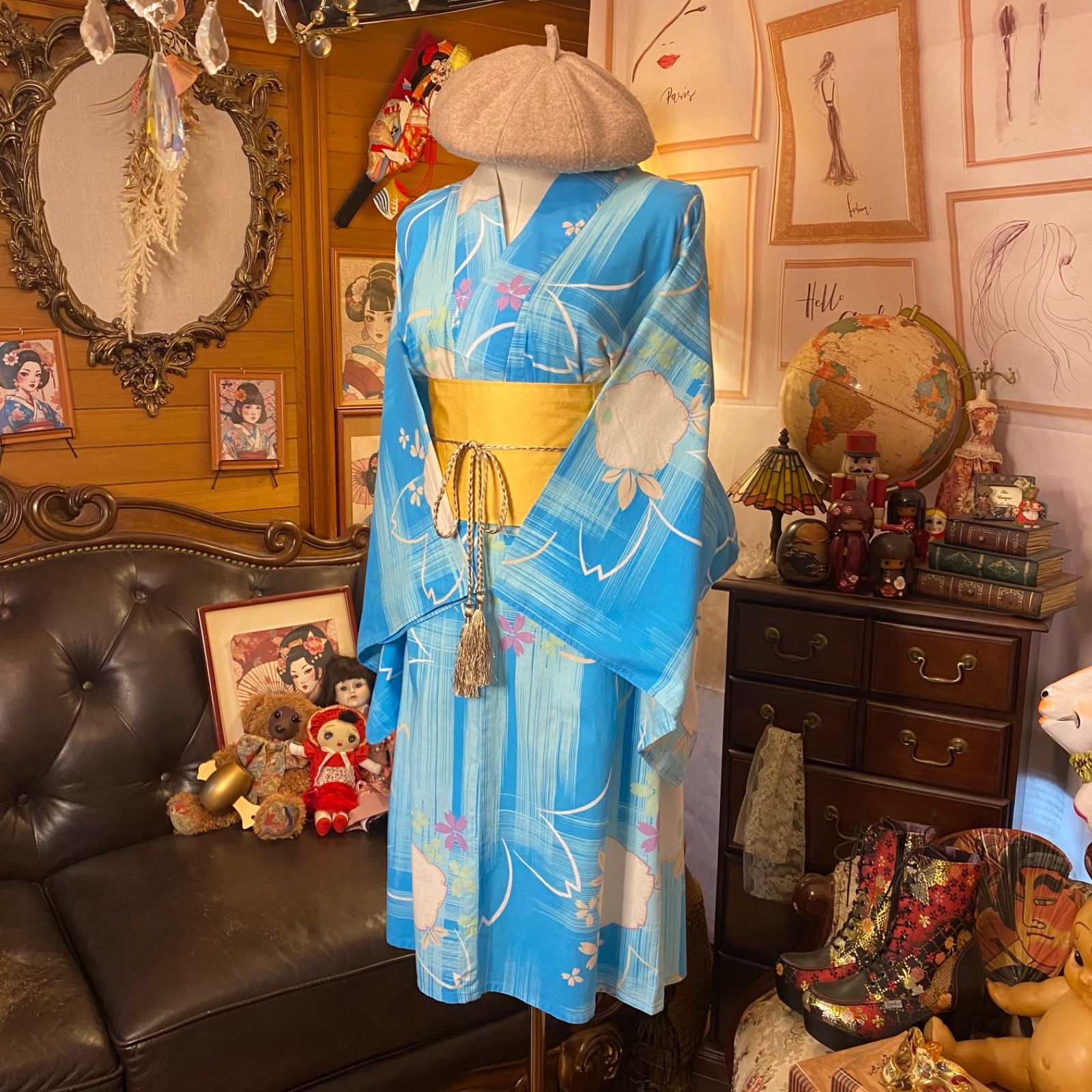 グラフィカル花 W-556