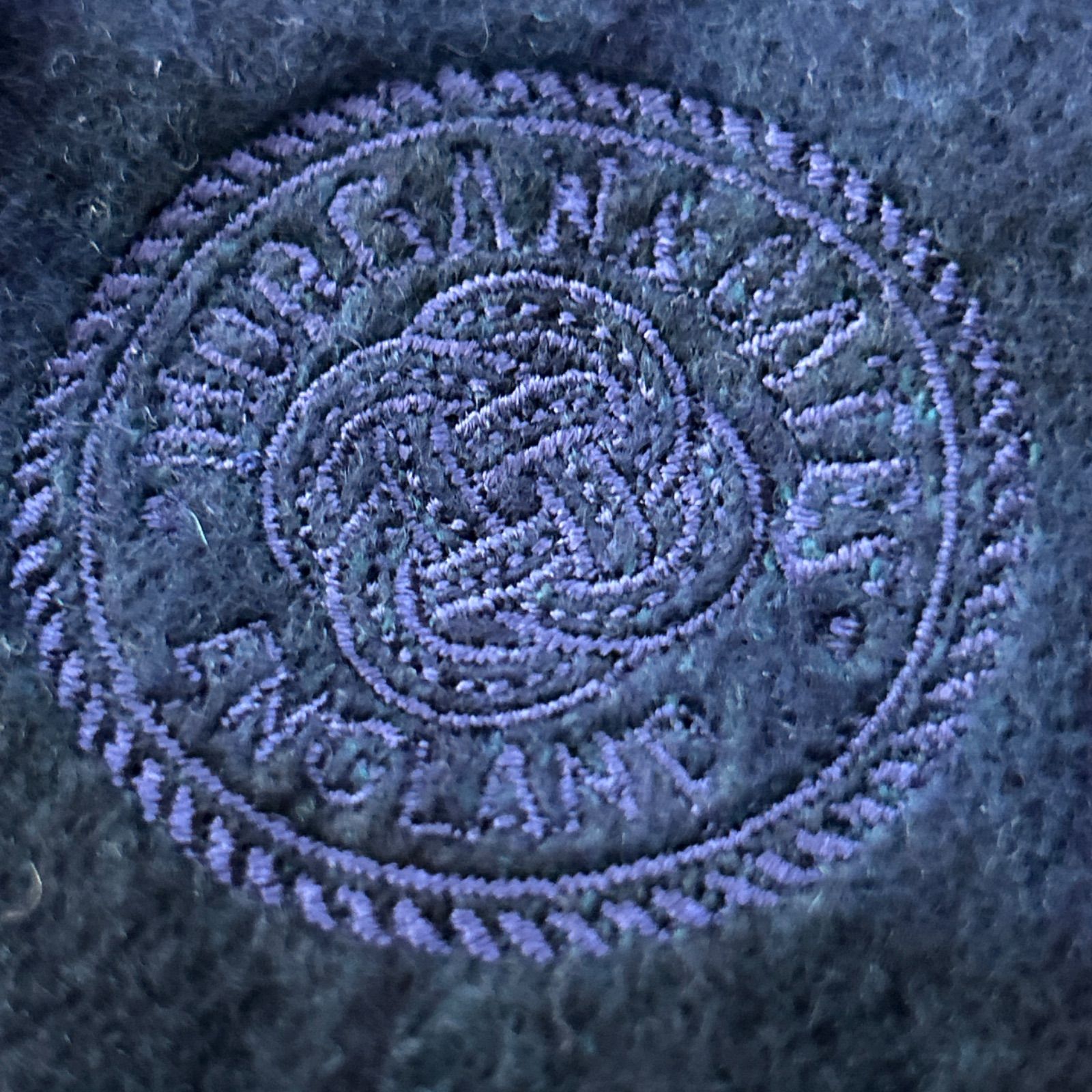 MORGAN - OATES ENGLAND ピュアカシミヤ マフラー グリーン×ネイビー チェック