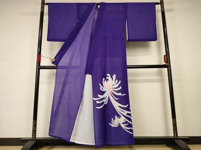 平和屋着物＊夏物 色留袖 絽 乱菊 洗える着物 AABA6569jd