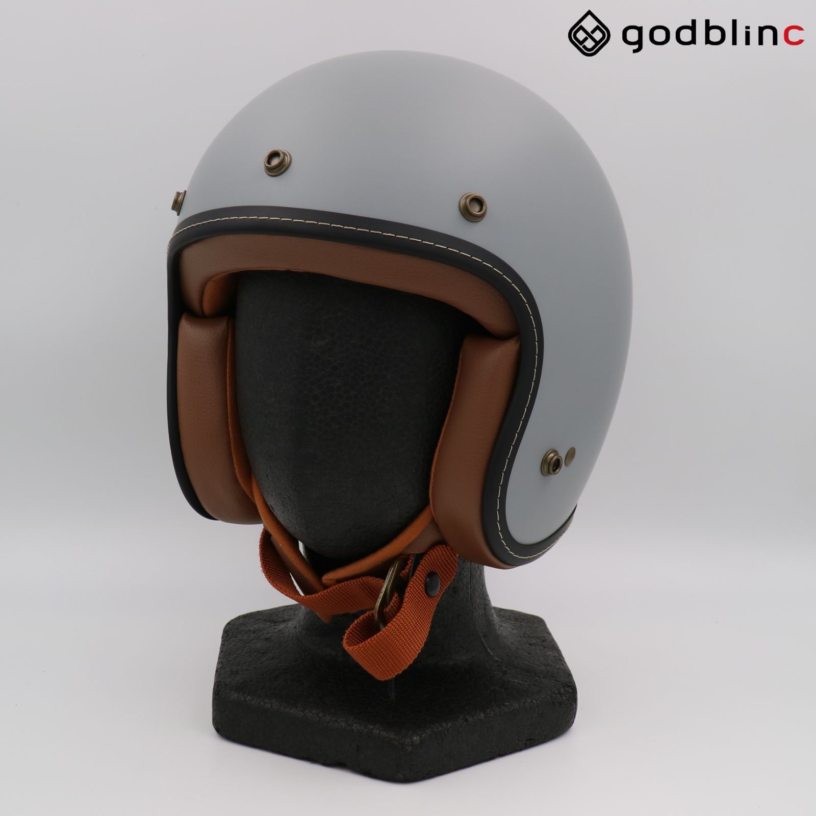 ZEALOT フライボーイジェット2 CARBON HYBRID GRAY MATT|BROWN Mサイズ FJ0023 ジェットヘルメット