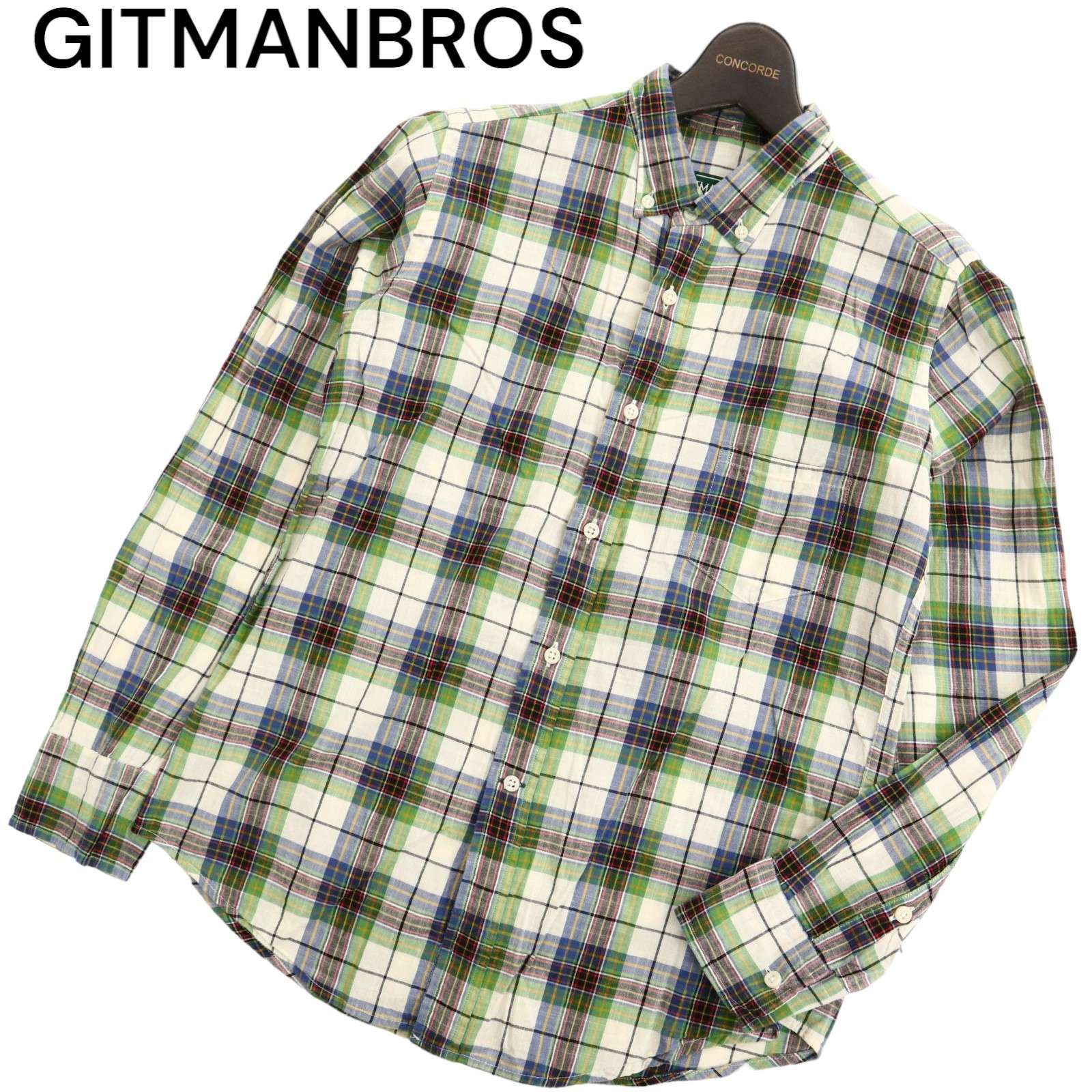 USA製☆ GITMAN BROS. ギットマンブラザーズ Sisters 通年 長袖 ボタン 