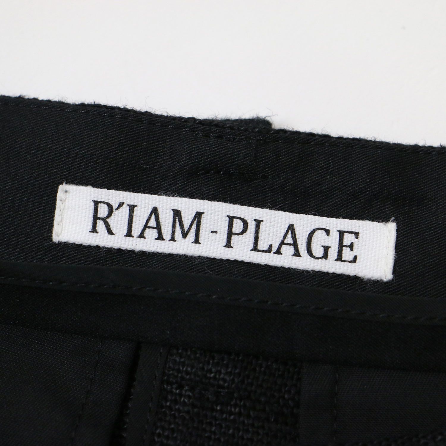 RIAM plage プラージュ　スカート　ブラック　黒　38 美品　リアム Plage R'IAM スラックススカート ブラック 38 プラージュ - メルカリ