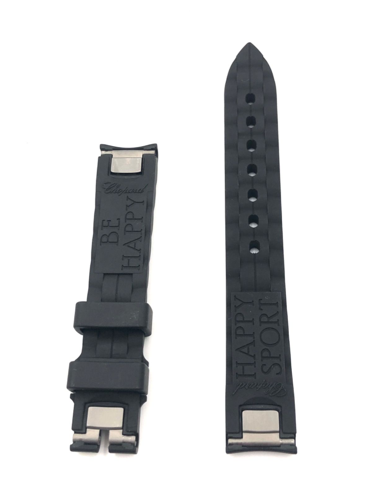 値下げします(^^)ショパール ハッピースポーツ用 純正ベルト ショパール CHOPARD 純正 ハッピースポーツ用 ラバーバンド ブルー