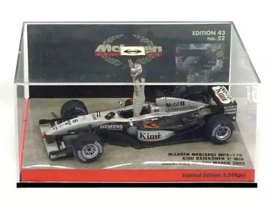 中古】ミニカー 1/43 MCLAREN MERCEDES MP4-17D MALAYSIAN GP. 23RD